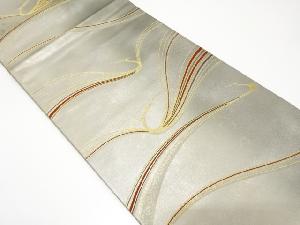 抽象鳥模様織り出し袋帯